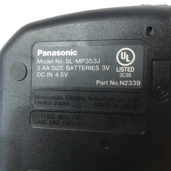 Panasonic Portable CD Player, Black Gray SL-MP353J - Picture 11 of 15
